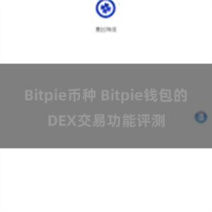 Bitpie币种 Bitpie钱包的DEX交易功能评测