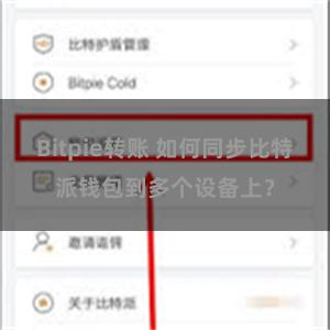 Bitpie转账 如何同步比特派钱包到多个设备上？