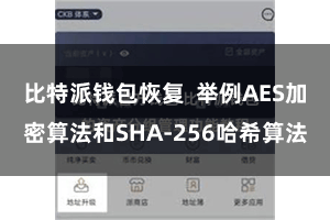 比特派钱包恢复  举例AES加密算法和SHA-256哈希算法